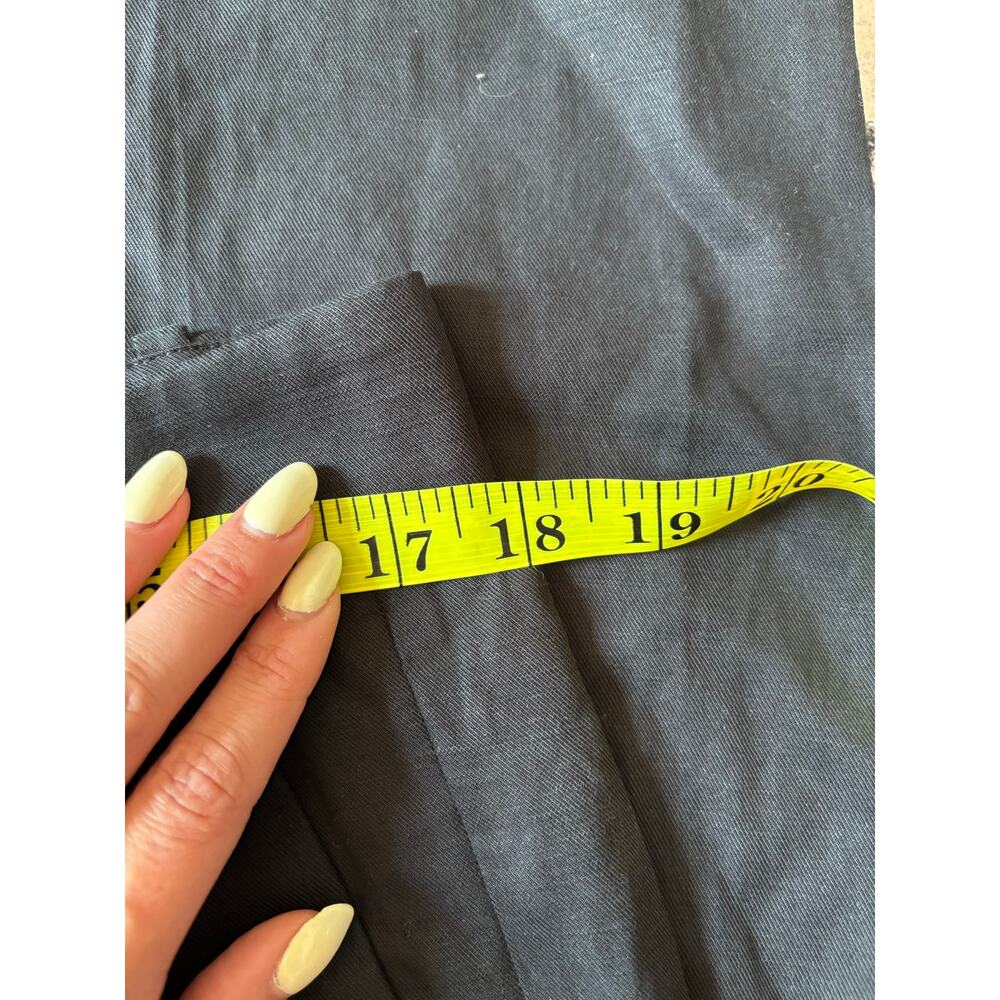 Madewell Women’s Black Wide Leg Cropped Pants Size 10P Petite High Rise Career - Picture 8 of 9